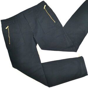 Tommy Hilfiger Women's 6 Mid Cotton Zipper Pants